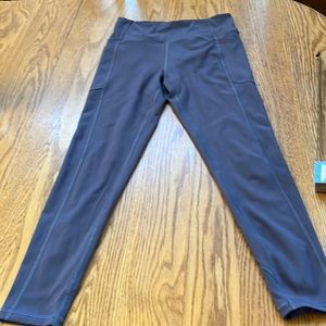 A small grey pair of Victoria Secret leggings